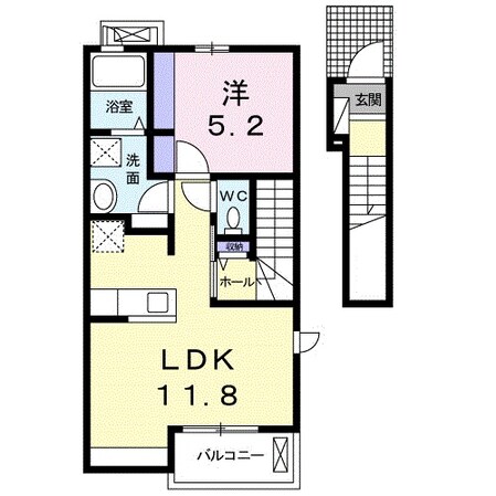 亀山駅 徒歩20分 2階の物件間取画像